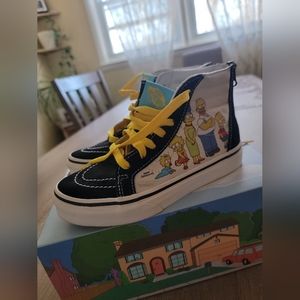Kids Simpsons Vans, like new